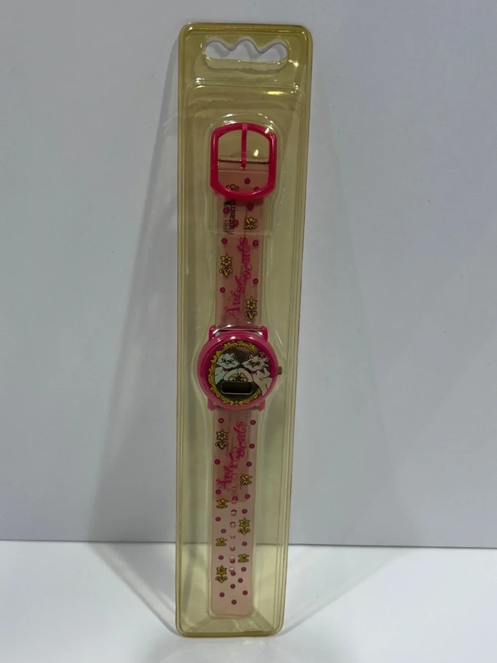 Aristocats Marie the cat/kitten Disneyana collectible watch DIGITAL PINK vintage